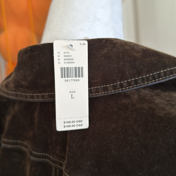 NWT Anthropologie Dark Brown Corduroy Jacket - Picture 5 of 5